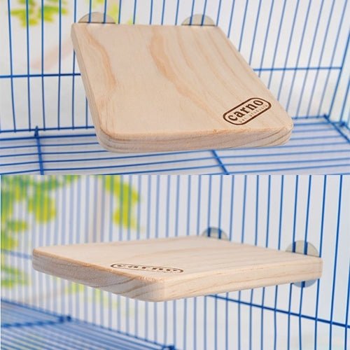 Pet Wooden Rectangular Springboard Hamster Small Pets Pedal Toys, Small - Trustpick