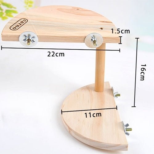 Pet Wooden Two Layers Wood Hamster Footplate Springboard Hamster Small Pets Pedal Toys - Trustpick