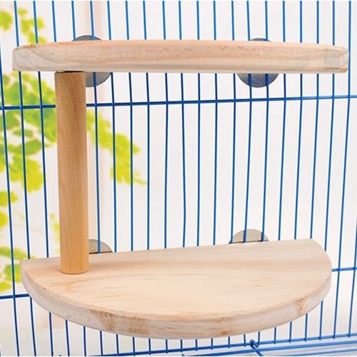 Pet Wooden Two Layers Wood Hamster Footplate Springboard Hamster Small Pets Pedal Toys - Trustpick