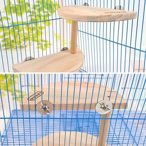Pet Wooden Two Layers Wood Hamster Footplate Springboard Hamster Small Pets Pedal Toys - Trustpick