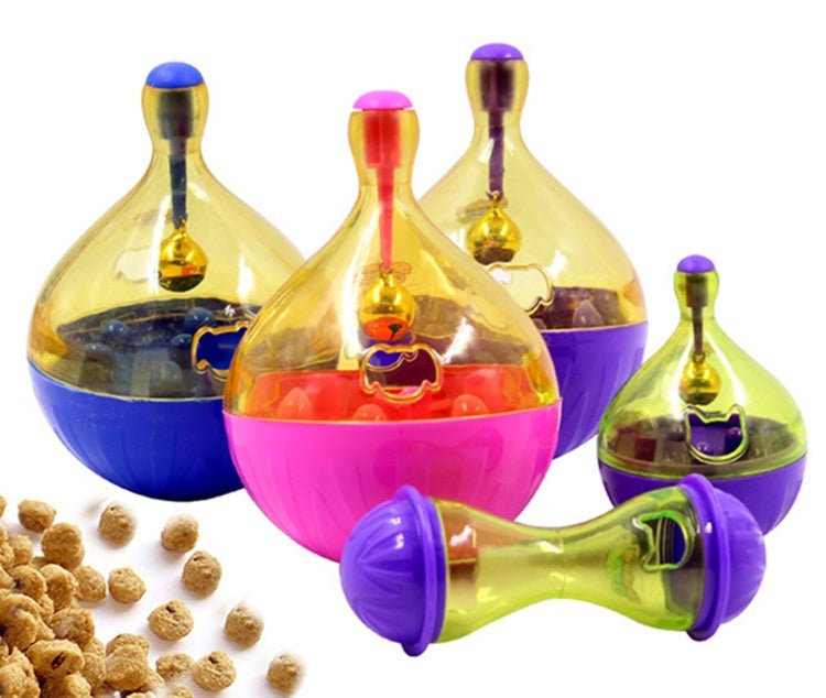 Pets Tumbler Leakage Food Ball Dog Training Exercise Fun Bowl Toys, Size: 14*9.5cm - Trustpick