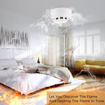 Photoelectric Smoke Detector with Red LED Indicator - Trustpick