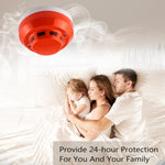 Photoelectric Smoke Detector with Red LED Indicator - Trustpick