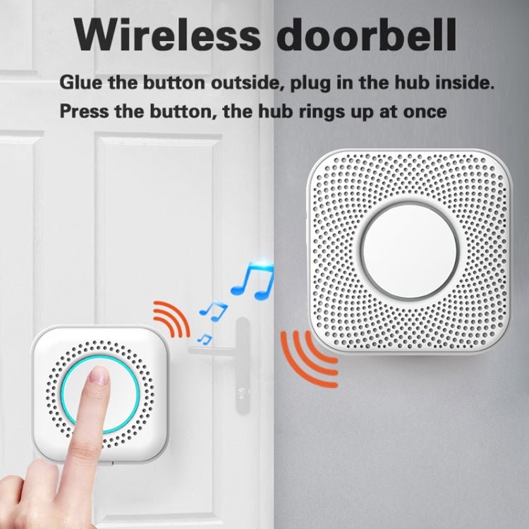 PJ - 16 Intelligent Wireless Doorbell with 8 - level Volume Adjustable & 36 Ringtones, EU Plug - Trustpick