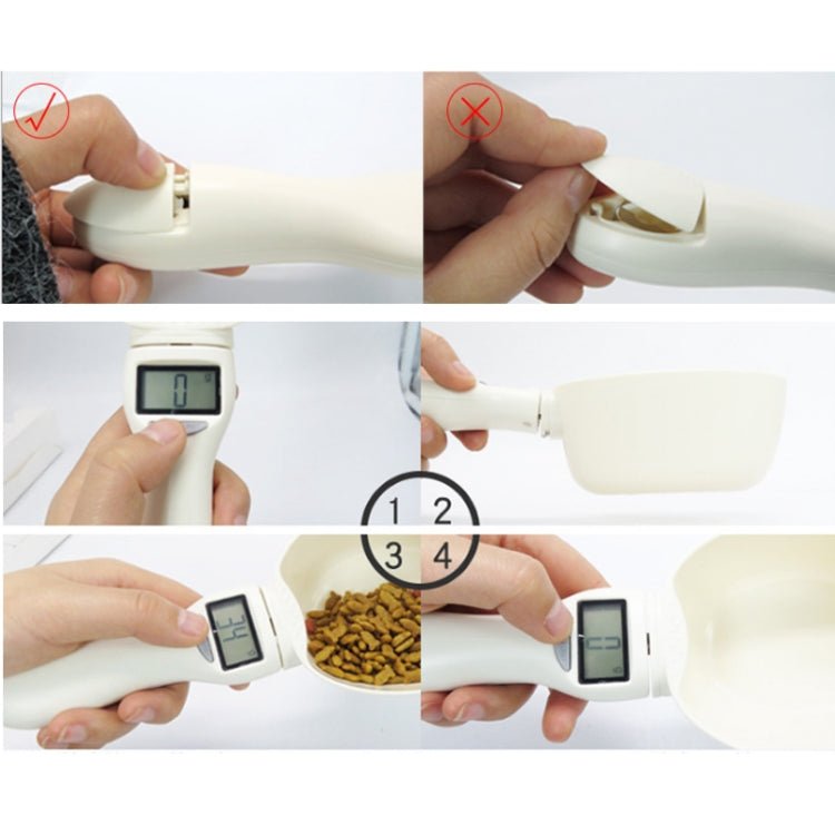 Portable Pet Food Electronic Weighing Measuring Spoon Cat Dog Food Measuring Spoon - Trustpick