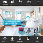PTZ Control 355 Degree Rotation Infrared WiFi Smart Dome Camera, Two - Way Voice Intercom Monitor - Trustpick