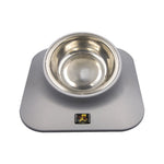Pugga Pet Stainless Steel Anti - Slip Bowl Cat Dog Tilted Neck Feeder, Style: - Trustpick