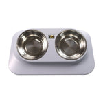 Pugga Pet Stainless Steel Anti - Slip Bowl Cat Dog Tilted Neck Feeder, Style: - Trustpick