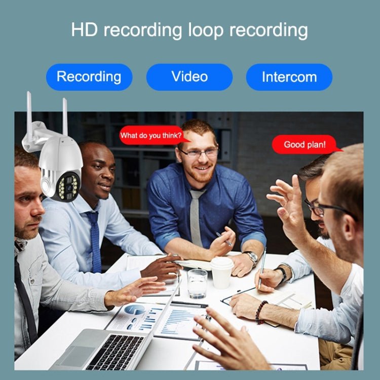 Q20 Outdoor Mobile Phone Remotely Rotate Wireless WiFi HD Camera, Support Three Modes of Night Vision & Motion Detection Video / Alarm & Recording, UK Plug - Trustpick