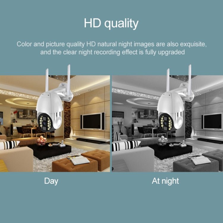 Q20 Outdoor Mobile Phone Remotely Rotate Wireless WiFi HD Camera, Support Three Modes of Night Vision & Motion Detection Video / Alarm & Recording, UK Plug - Trustpick