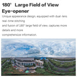 Q38 WIFI Humanoid Recognition AI Alarm 180 Degree Dual 2MP IP Camera - Trustpick