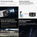 Q38 WIFI Humanoid Recognition AI Alarm 180 Degree Dual 2MP IP Camera - Trustpick