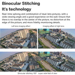 Q38 WIFI Humanoid Recognition AI Alarm 180 Degree Dual 2MP IP Camera - Trustpick