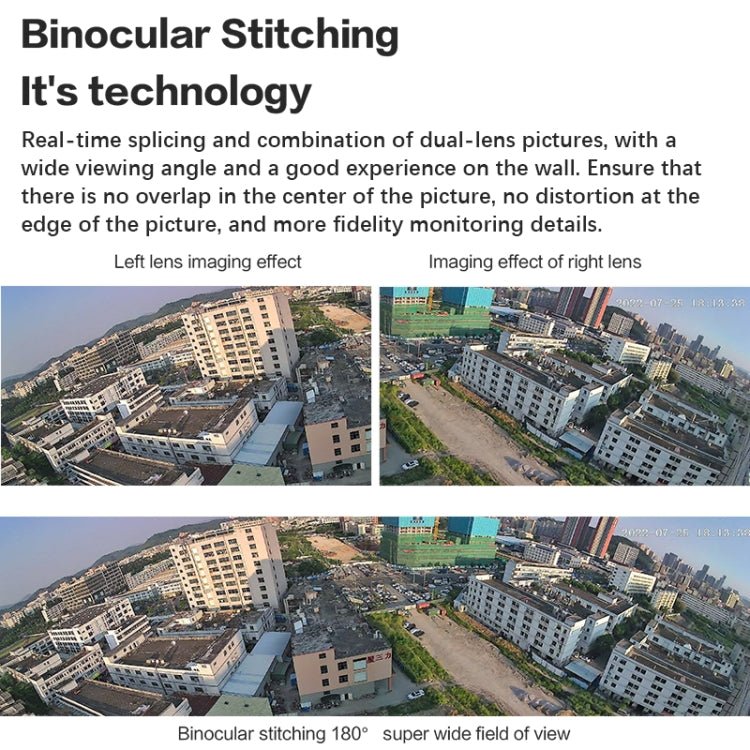 Q38 WIFI Humanoid Recognition AI Alarm 180 Degree Dual 2MP IP Camera - Trustpick