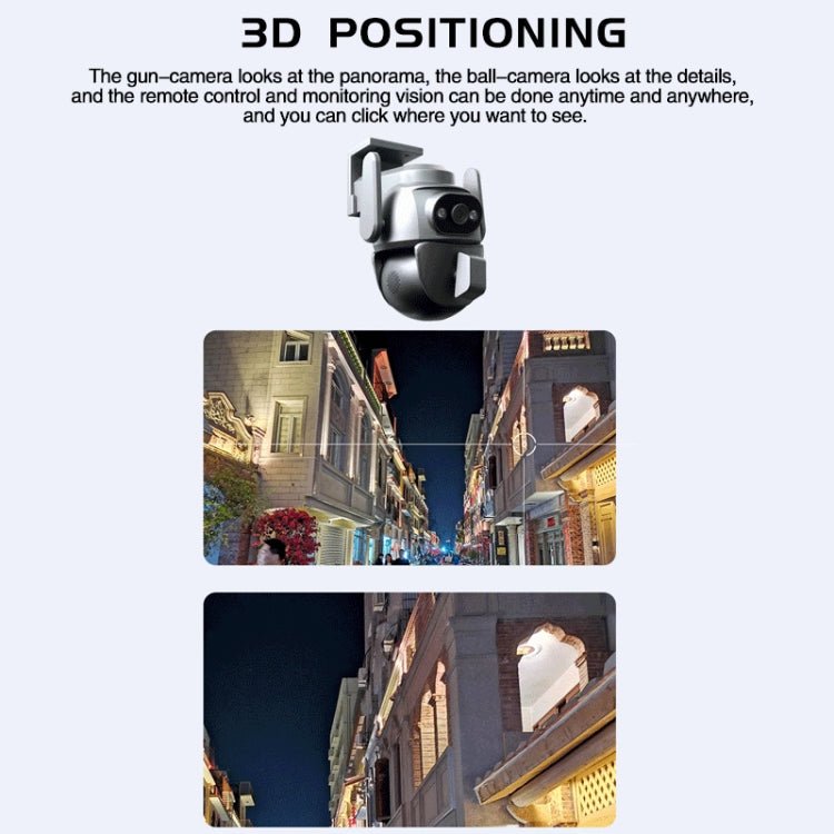 Q821 4MP Binocular Zoom Dual Light Source Outdoor IP67 Waterproof WiFi Camera - Trustpick