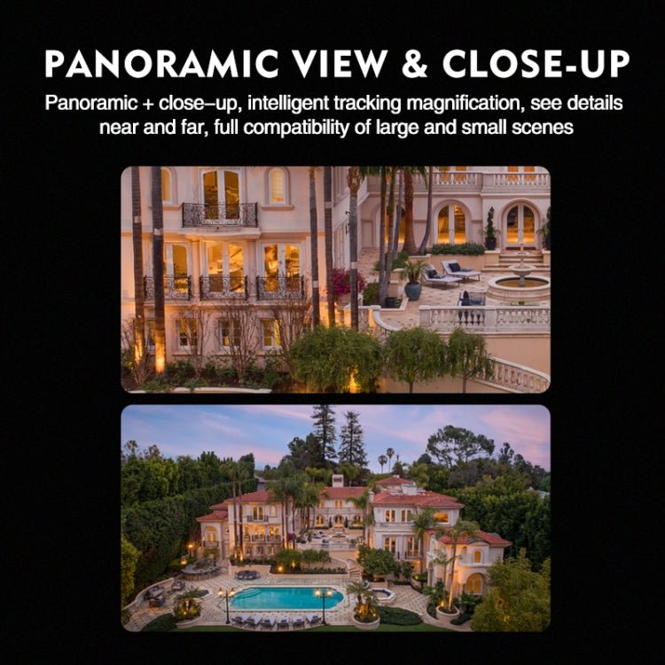 Q821 4MP Binocular Zoom Dual Light Source Outdoor IP67 Waterproof WiFi Camera - Trustpick