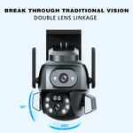 Q821 4MP Binocular Zoom Dual Light Source Outdoor IP67 Waterproof WiFi Camera - Trustpick
