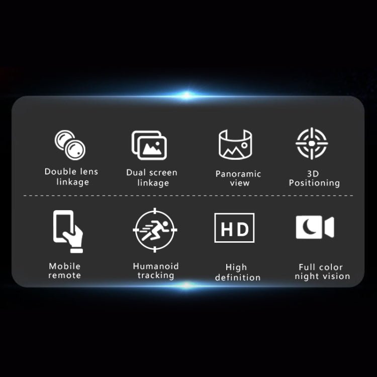 Q821 4MP Binocular Zoom Dual Light Source Outdoor IP67 Waterproof WiFi Camera - Trustpick