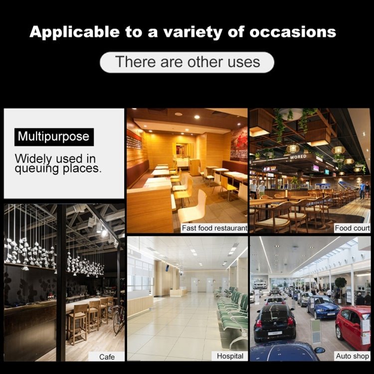 QC100 999 Channel Restaurant Wireless Paging Queuing Calling System with 20 Call Coaster Pagers, US Plug - Trustpick