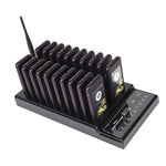 QC100 999 Channel Restaurant Wireless Paging Queuing Calling System with 20 Call Coaster Pagers, US Plug - Trustpick