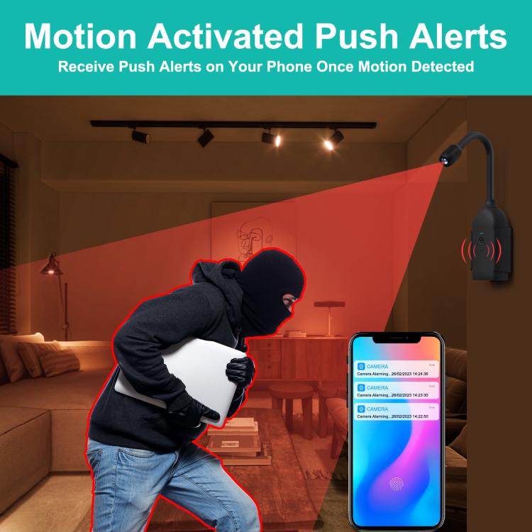 QJ700 1080P HD WiFi Panoramic 360 - degree Snake Tube Camera, Support Motion Detection - Trustpick