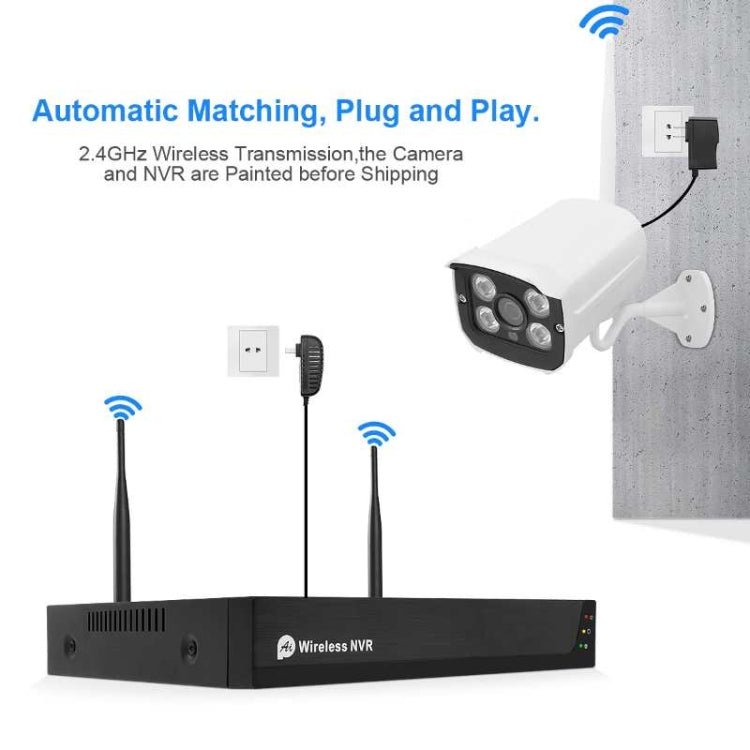QS200 - 4 2.0MP 1080P HD Network Video Recorder Wireless Camera Set - Trustpick