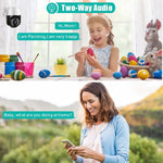 QX29 3.0MP HD WiFi IP Camera, Support Night Vision & Motion Detection & Two Way Audio & TF Card, AU Plug - Trustpick