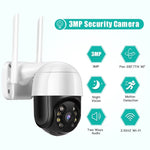 QX29 3.0MP HD WiFi IP Camera, Support Night Vision & Motion Detection & Two Way Audio & TF Card, AU Plug - Trustpick