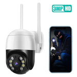 QX29 3.0MP HD WiFi IP Camera, Support Night Vision & Motion Detection & Two Way Audio & TF Card, AU Plug - Trustpick
