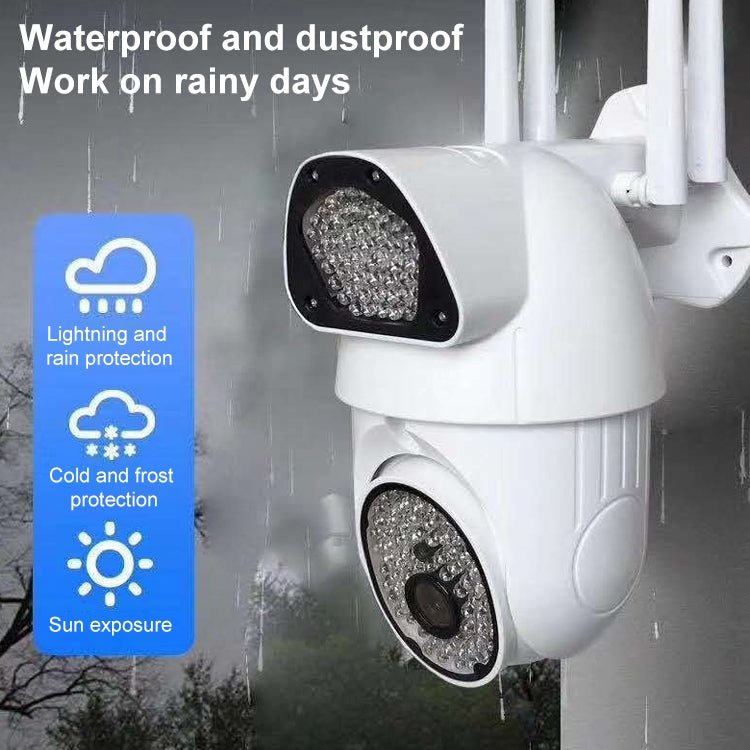QX37 1080P WiFi High - definition Surveillance Camera Outdoor Dome Camera, Support Night Vision & Two - way Voice & Motion Detection - Trustpick