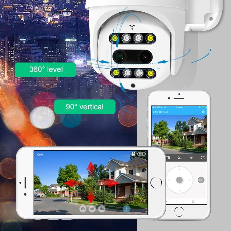 QX48 Pixels 1080P HD Wireless IP Camera, Support Motion Detection & Infrared Night Vision & TF Card - Trustpick