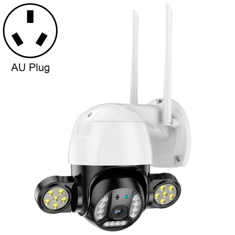 QX55 3.0 Million Pixels IP65 Waterproof 2.4G Wireless IP Camera, Support Motion Detection & Two - way Audio & Night Vision & TF Card, EU Plug - Trustpick