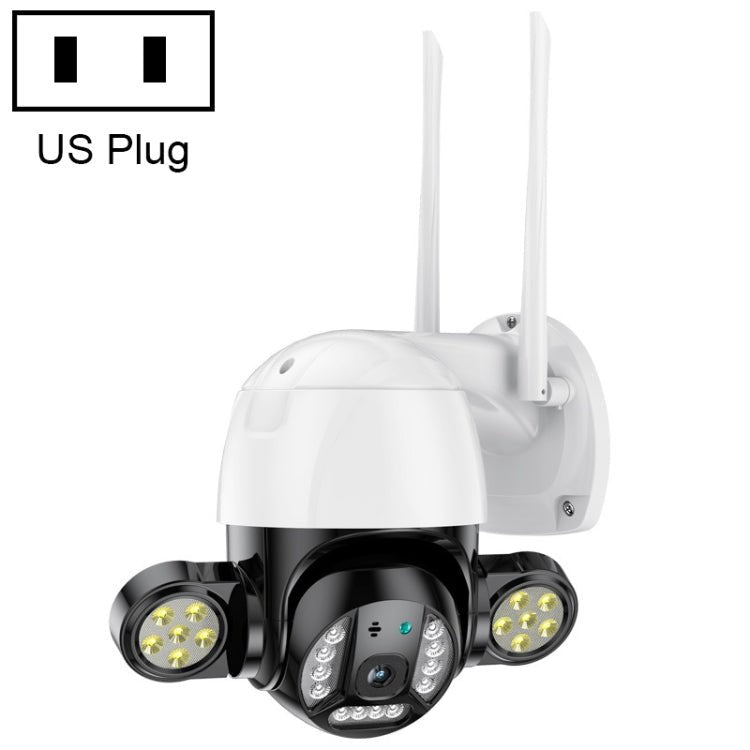 QX55 3.0 Million Pixels IP65 Waterproof 2.4G Wireless IP Camera, Support Motion Detection & Two - way Audio & Night Vision & TF Card, EU Plug - Trustpick