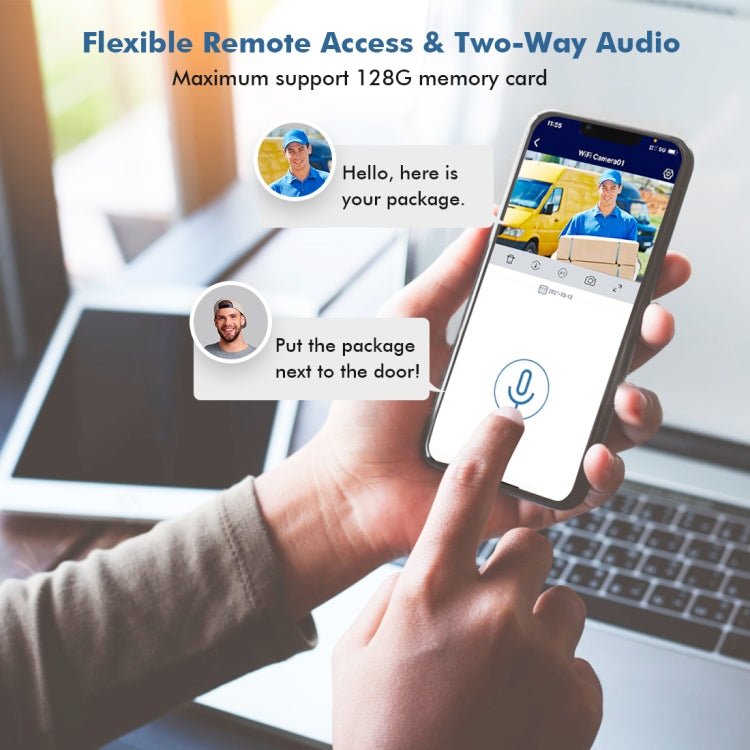 QX59 1920 x 1080P HD 2MP Wireless WiFi Smart Surveillance Camera - Trustpick