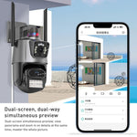 QX81 Humanoid Recognition AI Alarm WIFI Spherical Dual 2MP IP Camera - Trustpick