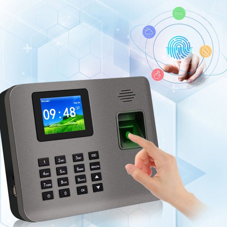 Realand AL325 Fingerprint Time Attendance with 2.4 inch Color Screen & ID Card Function & WiFi - Trustpick