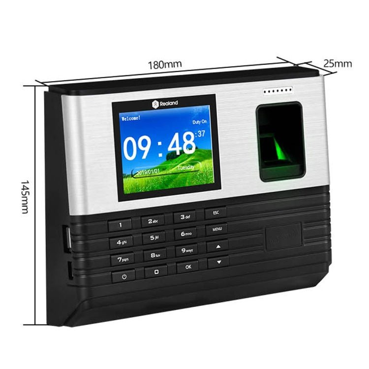 Realand AL355 Fingerprint Time Attendance with 2.8 inch Color Screen & ID Card Function & WiFi - Trustpick
