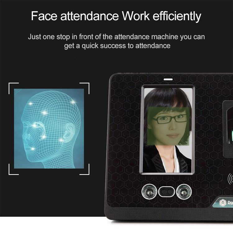 Realand G505 4.3 inch Color TFT Touch Screen Face Fingerprint WiFi Remote Time Attendance Machine - Trustpick