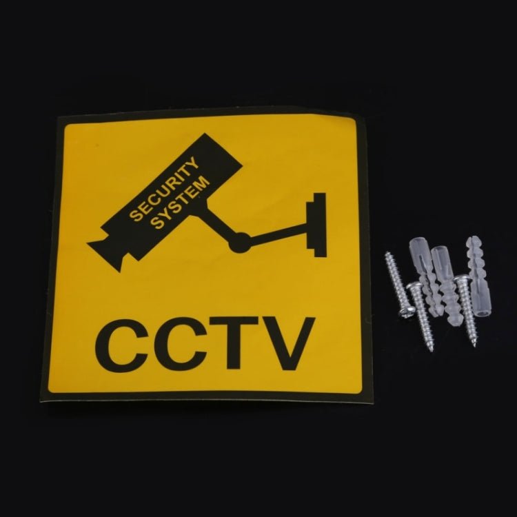 Realistic Looking Dummy Security CCTV Camera with Flashing Red LED - Trustpick
