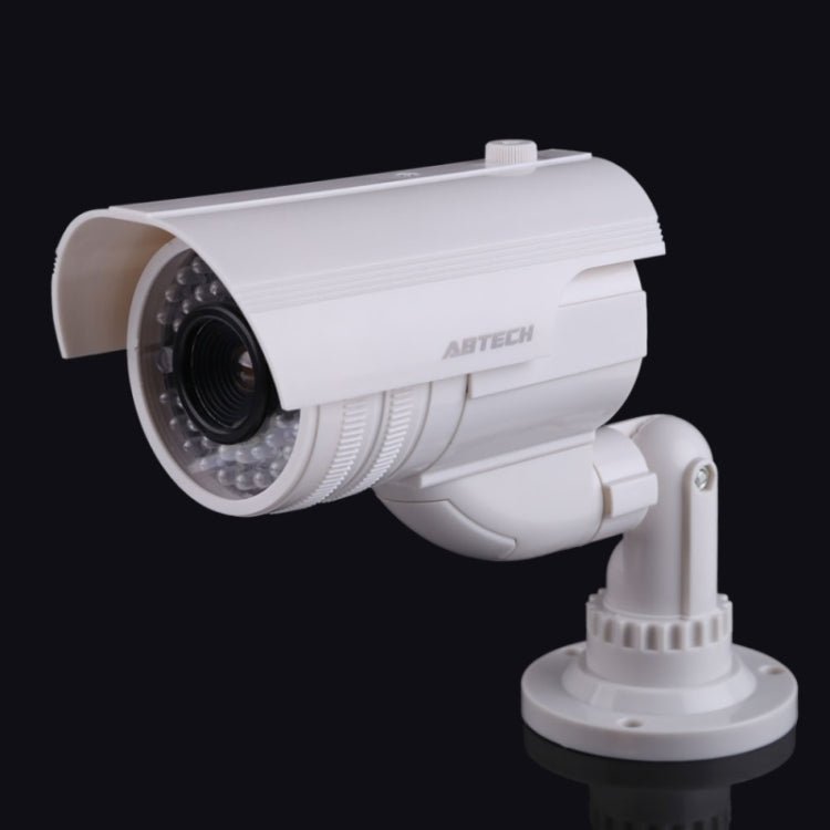 Realistic Looking Dummy Security CCTV Camera with Flashing Red LED - Trustpick