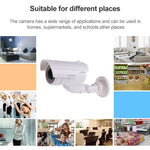 Realistic Looking Dummy Security CCTV Camera with Flashing Red LED - Trustpick