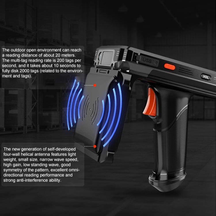 RFID UHF Handheld Intelligent Terminal PDA Scanner 915M Reader, Style: Standard Version + QR Code Scanning - Trustpick