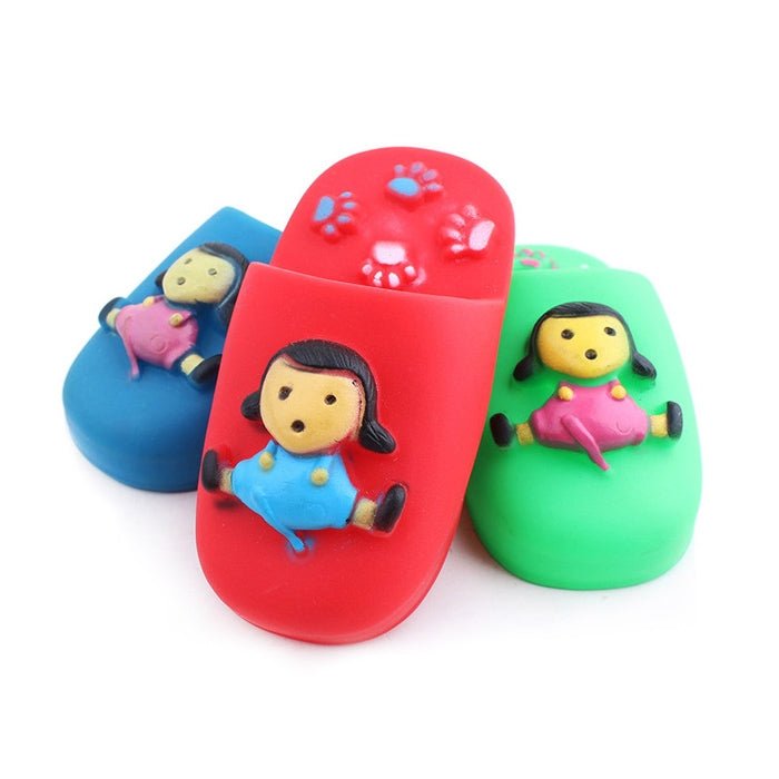 Rubber Squeak Toy for Dog Screaming Chicken Chew Bone Squeaky Ball Dog Toys Tooth Grinding, Random Color Delivery - Trustpick