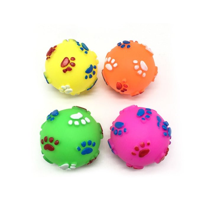 Rubber Squeak Toy for Dog Screaming Chicken Chew Bone Squeaky Ball Dog Toys Tooth Grinding, Random Color Delivery - Trustpick