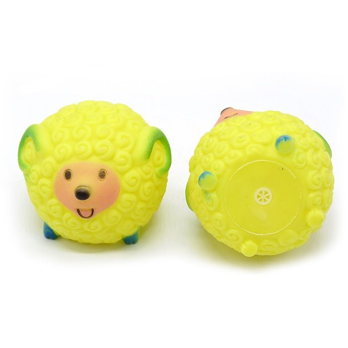 Rubber Squeak Toy for Dog Screaming Chicken Chew Bone Squeaky Ball Dog Toys Tooth Grinding, Random Color Delivery - Trustpick