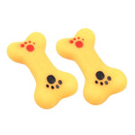 Rubber Squeak Toy for Dog Screaming Chicken Chew Bone Squeaky Ball Dog Toys Tooth Grinding, Random Color Delivery - Trustpick