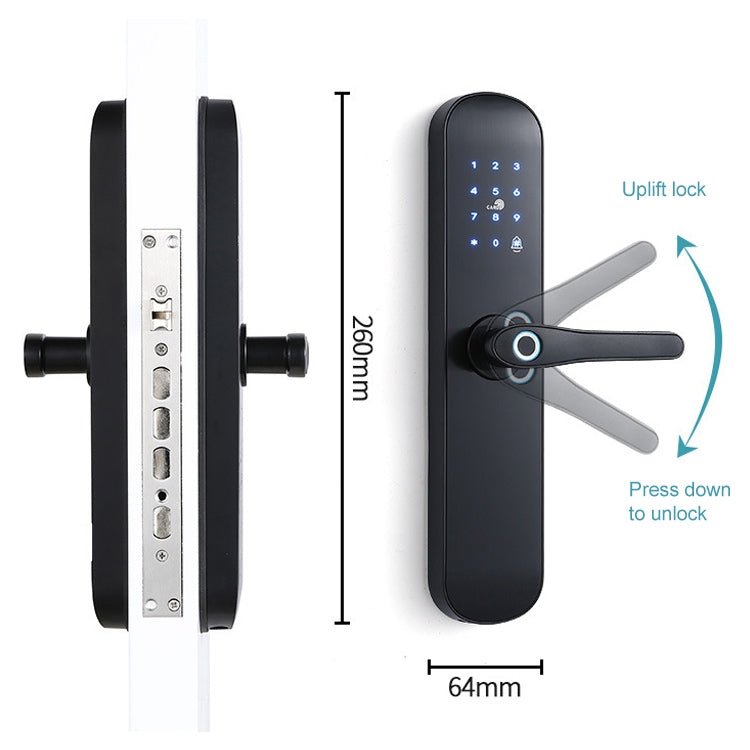 S011M Multi - functional Automatic Fingerprint Lock Hotel Apartment Intelligent Electronic Swipe Password Lock - Trustpick