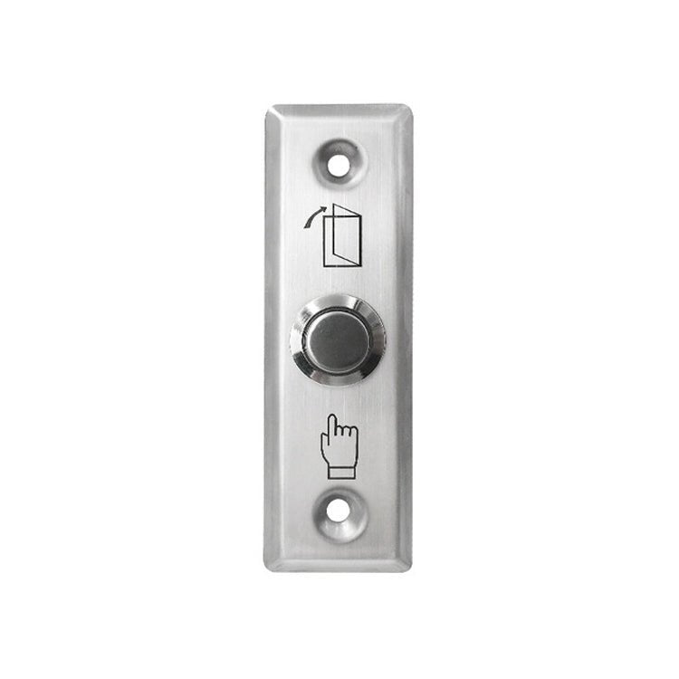 S28 Stainless Steel Narrow Strip Self - reset Electronic Access Control System Switch Out Button - Trustpick