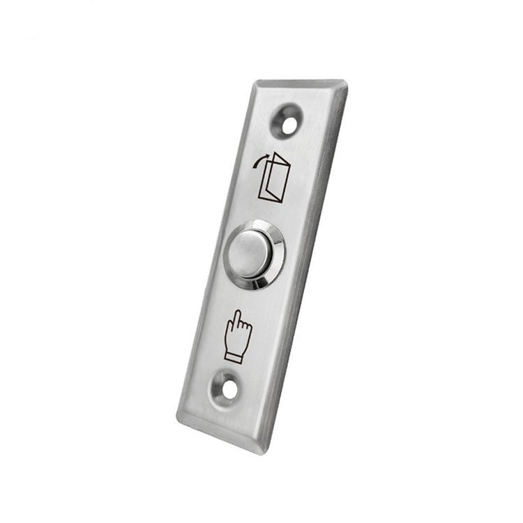 S28 Stainless Steel Narrow Strip Self - reset Electronic Access Control System Switch Out Button - Trustpick