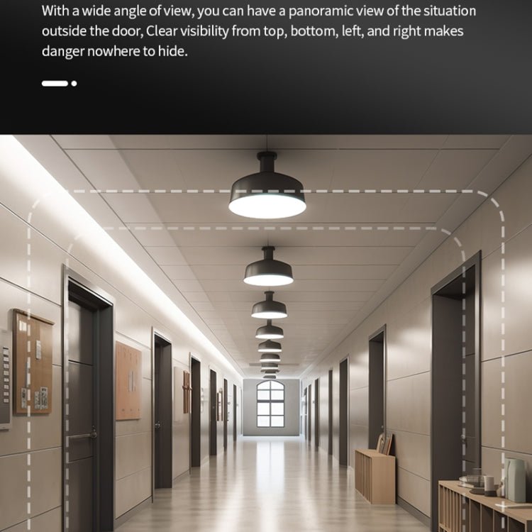 S50S 4.3 inch IPS LCD Screen 1080P Infrared Night Vision WiFi Smart Cat Eye Video Doorbell - Trustpick